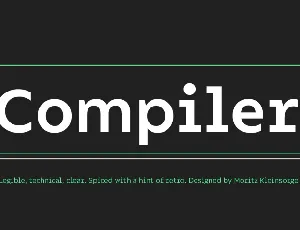 Compiler Family font