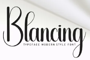 Blancing Script font