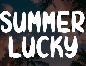 Summer Lucky Display font