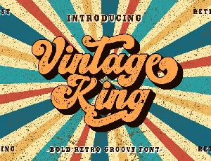 Vintage King font