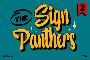 Sign Panthers 2 font