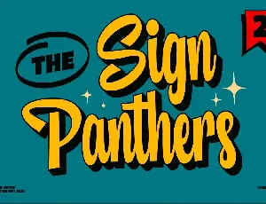 Sign Panthers 2 font