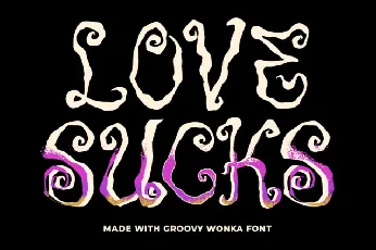 Groovy Wonka font