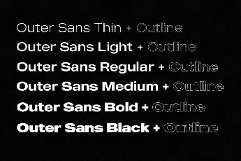 MADE Outer Sans Family font