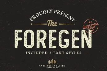 The Foregen Vintage font