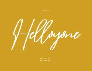 Helloyone font