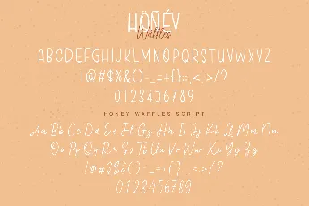 Honey Waffles Demo font