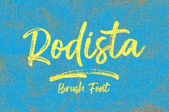 Rodista Brush font