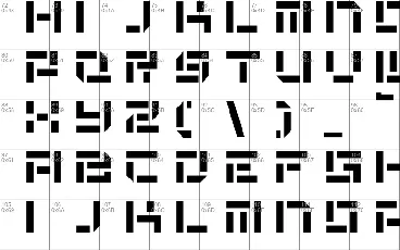 De Stencil NF font