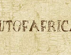 OutOfAfrica font