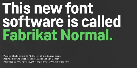 Fabrikat Normal Family font