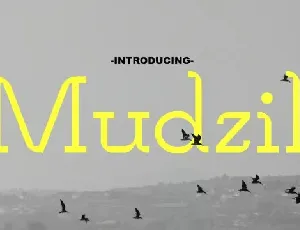 Mudzil Family font