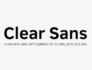 Clear Sans Family font