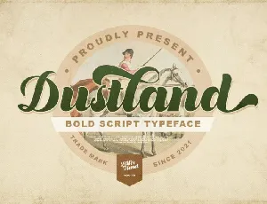 Dustland Bold Script font