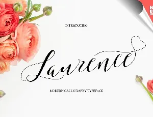 Laurence Script font