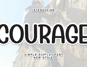 Courage Display font