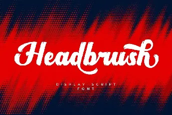 Headbrush font