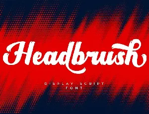 Headbrush font