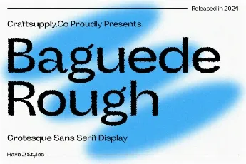 Baguede Rough font