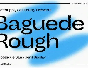 Baguede Rough font