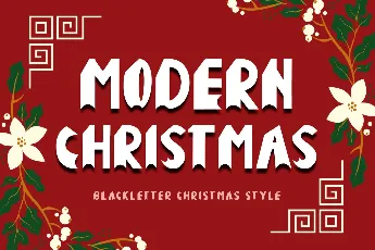 Modern Christmas font