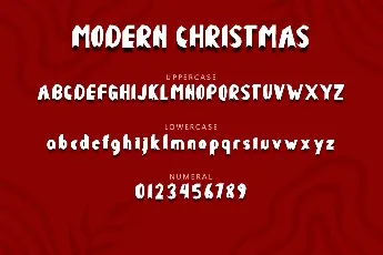 Modern Christmas font