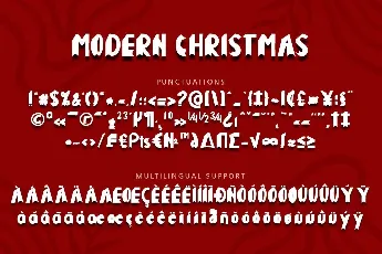 Modern Christmas font