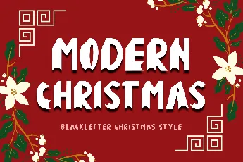 Modern Christmas font