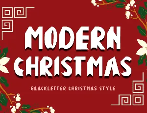 Modern Christmas font