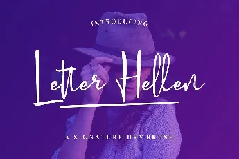 Letter Hellen Signature font