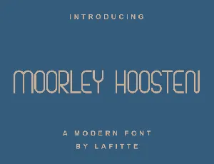 Moorley Hoosten font
