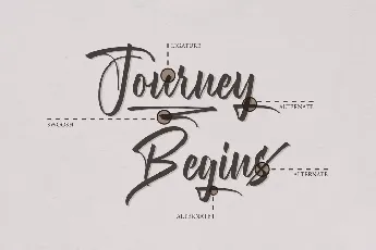 Journey Begins Demo font