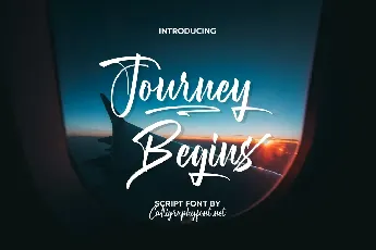 Journey Begins Demo font