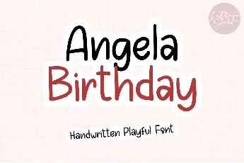 Angela Birthday font