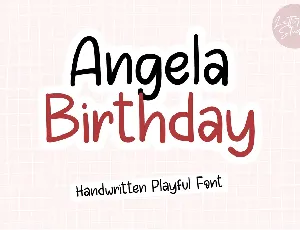 Angela Birthday font