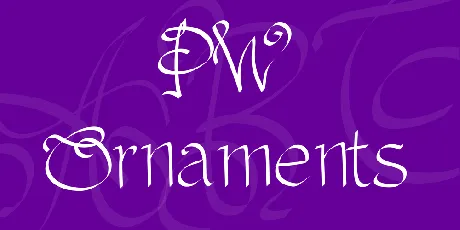 PW Ornaments font