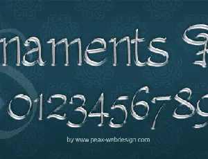 PW Ornaments font