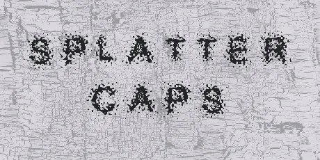 Splatter Caps font