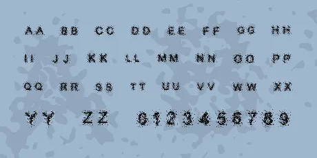 Splatter Caps font