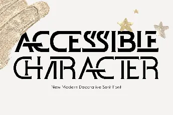 ACCESSIBLE CHARACTER DEMO font