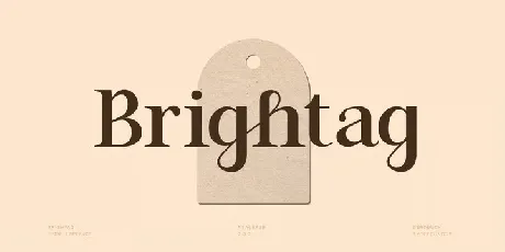 Brightag font