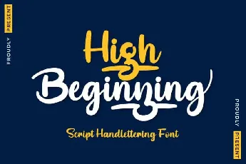 High Beginning Script font