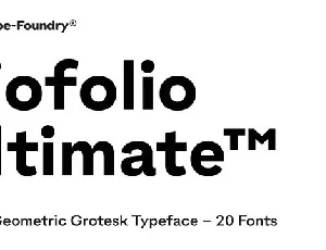 Biofolio Ultimate Sans Serif font