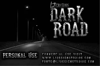 Dark Road font