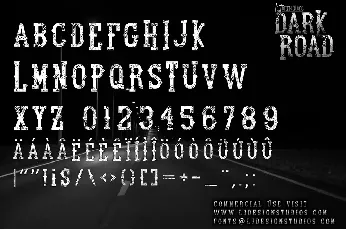 Dark Road font