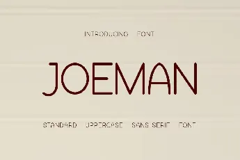 Joeman font