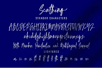 Scathing font