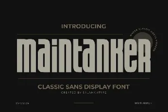 Maintanker font