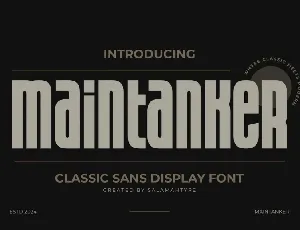 Maintanker font