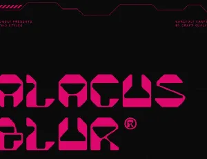 Alacus Blur font